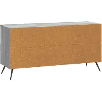 vidaXL TV-skåp Grå sonoma-ek 102 x 34,5 x 50 cm Konstruerat trä