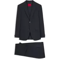 HUGO Two-piece extra-slim-fit suit in patterned fabric