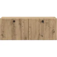 vidaXL Väggmonterad TV-bänk Väggmonterad Artisan-ek 78,5 x 31 x 30 cm