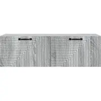 vidaXL Väggmonterad TV-bänk Väggmonterad Grå sonoma-ek 98 x 31 x 30 cm