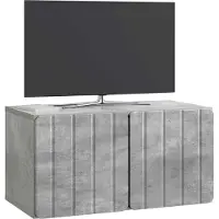 vidaXL Väggmonterad TV-bänk Väggmonterad Betonggrå 59,5 x 31 x 30 cm