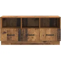 vidaXL TV-skåp med låda Gammalt trä 102 x 34,5 x 47 cm Konstruerat trä