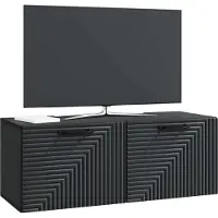 vidaXL Väggmonterad TV-bänk Svart 78,5 x 31 x 30 cm Konstruerat trä