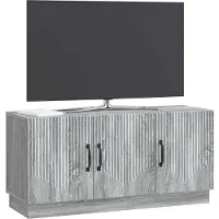 vidaXL TV-skåp Grå sonoma-ek 99 x 34,5 x 47 cm Konstruerat trä