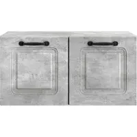 vidaXL Väggmonterad TV-bänk Väggmonterad Betonggrå 59,5 x 31 x 30 cm
