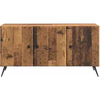 vidaXL TV-skåp Gammalt trä 99 x 34,5 x 50 cm Konstruerat trä