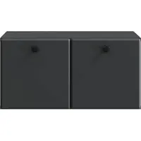 vidaXL Väggmonterad TV-bänk Svart 59,5 x 41 x 30 cm Konstruerat trä
