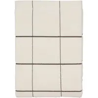 Södahl Ekologisk handduk - 100% ekologisk bomull - Badhandduk 70x140 cm - Vista - Vit rutig