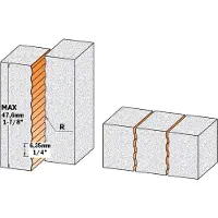 Cmt Frässkärare ; S=12 mm; D=15,87 mm; R=4,36 mm