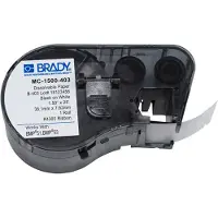 Brady MC-1500-403 papperstejp | svart text - vit tejp | 38,1mm x 7,62mm (original)