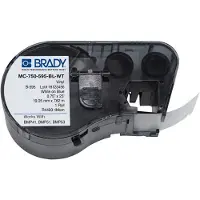 Brady MC-750-595-BL-WT vinyltejp | vit text - blå tejp | 19,05mm x 7,62m (original)