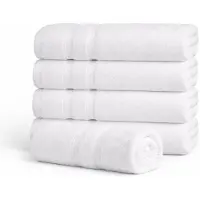 ByBorg Bambu handduk - Badlakan 100x150 cm - Vit - Premium