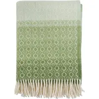Klippan Ullpläd - 130x200 cm - 100% lammull - Havanna Green Multi