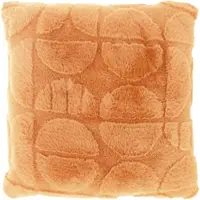 Borg Living Prydnadskudde - 45x45 cm - Fuskpäls - Koppar