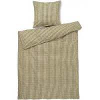 Juna - Bæk&Bølge Bed Linen 140x200 cm - Green & Soft Pink