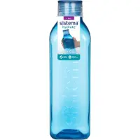 Sistema 1L Square Bottle 2-pack