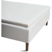Juna Overmadrasslaken 140x200 cm - 100% ekologisk bomull - Vit Percale Overmadrasslaken
