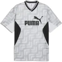 Puma Ess Block Relaxed Fit Kortärmad T-shirt Med V-ringning