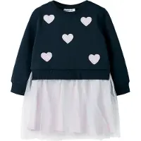 Name it Sweatklänning - NmfBianja - Marinblå Kavaj - - 3 år (98) - Klänning