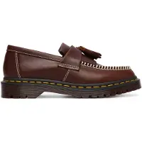 Dr. Martens unisex. 42849200 Adrian Ben Orleans Loafers brun (44), Hud, Karta, Ingen, Casual