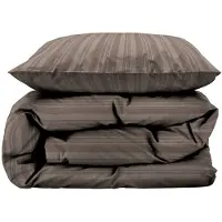 Södahl Dubbelt påslakanset 200x220 cm - 100% damastvävd bomullssatin - Noble - Brun