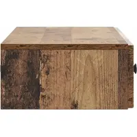 vidaXL Väggmonterad sidobord Gammalt trä 87,5 x 34,5 x 17 cm