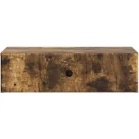 vidaXL Väggmonterad sidobord Rökt ek 59 x 34,5 x 17 cm Konstruerat trä
