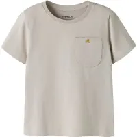 Name it T-shirt - NmmHugo - Chateau Gray - - 4 år (104) - T-shirt