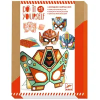 Djeco Maskuppsättning - DIY - Super Robots - - One Size - Kreativt lekset