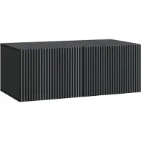 vidaXL Väggmonterad TV-bänk Svart 78,5 x 41 x 30 cm Konstruerat trä