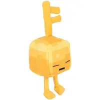 Mojang Minecraft Dungeons Mini Crafter Gold Key Sleeping Golem Plush (4.5 inch)