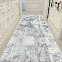 JGJG Abstrakta Långa Hallmattor för Hall Vardagsrum Dekoration Hem Gånggolvmattor Lyxig Entréinredning Golvmatta 2.6x9.8ft(80x300cm)