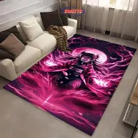 JGJG NR.1 Klassisk Demon Slayer Kamado Nezuko Tema Matta, Vardagsrum Sovrum Kontor Barnrum Val, Halkfri Maskintvättbar Matta 40x60cm (16x24in)