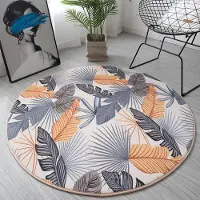 JGJG Rund matta med zebratryck Svart Vit Vardagsrum Områdesmatta Stolsmatta Flanell Halkskydd Barnrumsmatta Badrum Badmatta Diameter 60cm