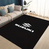 Karpetti 3D Racingbil S-SUZUKI Logotyp Motorcykel Matta Matta för Vardagsrum Sovrum Hem Soffdekoration, Barnlek Halkfri Golvmatta 80*120cm