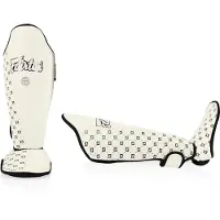 SuperMerchantEU Fairtex Tävlings SP5 Benskydd och Fotledsskydd Vit XL