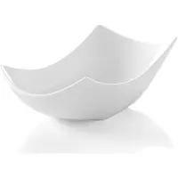Super Merchant Dekorativ skål Vanilla, vit porslin, 290x136x80mm, Hendi 785577