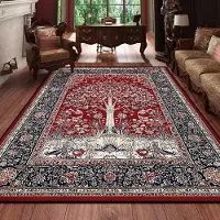 HGHT Retro Persisk Matta för Vardagsrum Boho Inredning för Rum Balkongmatta Stor Lyx Röd Sängdekoration Hemmattor Sängsida 160x230 180*280cm