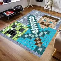 Karpetti Stilfull 3D M-C Pixelkonstmatta Vardagsrumsmatta Sovrumsmatta Lättrengjord Matta Slitstark Bekväm för Soffa Stol Heminredning 40x60cm