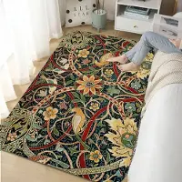 Karpetti William Morris Jordgubbe Badrumsmatta Retrostil Matta För Vardagsrum Kök Sovrum Hotelldekor Halkfri Golvmatta Dörrmatta 100*120cm