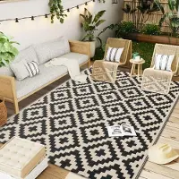 Karpetti Utomhusmattor Vattentäta Mattor Inomhus Utomhus Däck Bakgård Familjepicknick Balkongmatta Vardagsrum och Kök Hemdekoration 50x80cm