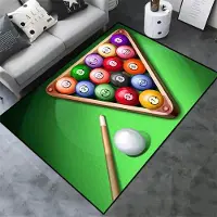 JGJG 3D Färgglad Snooker Biljard Matta Boll Sportområde Matta För Vardagsrum Matsal Sovrum Inredning Golvmatta Badrum Halkfria Mattor 40x60cm 16x24 inch