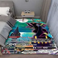 HGHT Pokémon Umbreon Nachtara Kort Stor Matta för Sovrum Vardagsrum Inredning Mansgrotta Sängbordsmatta Vardagsrum Soffa Golvmatta 50X80CM