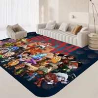 JGJG W-Röjar-Ralf Badmatta Barnrum Sovrumsinredning Balkong Halkfri Dörrmatta Vardagsrum Alfombra 40x60cm