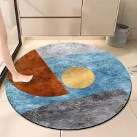 Karpetti Nordisk Lätt Lyx Runda Mattor Moderna Vardagsrumsdekoration Mattor Stor Yta Sovrumsdekor Sängmatta Tvättrumsgolvmatta 80cm 31.4 in