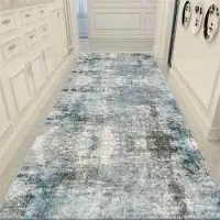 JGJG Abstrakta Långa Hallmattor för Hall Vardagsrum Dekoration Hem Gånggolvmattor Lyxig Entréinredning Golvmatta 2.6x13.1ft(80x400cm)