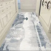 JGJG Abstrakta Långa Hallmattor för Hall Vardagsrum Dekoration Hem Gånggolvmattor Lyxig Entréinredning Golvmatta 160*200cm