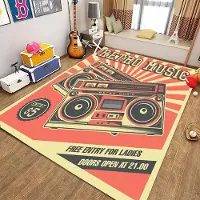 JGJG Retro Musikkassettspelare Mattor för Hem Vardagsrum Barnrum Soffa Dörrmatta Kök Golvmattor Halkskydd Dekor Gåva 40x60cm (16x24in)