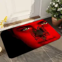 JGJG 1 st Albaniens flagga Badrumsabsorberande mattor Halkfria mattor Heminredningstillbehör Mattor Hem Kök Golvmattor 40x60cm