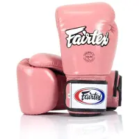 Super Merchant Fairtex äkta läder boxningshandskar BGV1 Rosa 12oz